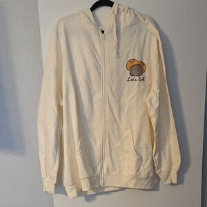 Pusheen Cream Zip-Up Hoodie for Kids